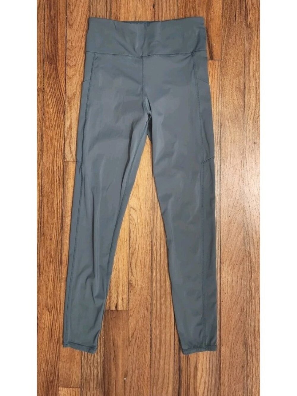 Vuori Stride Leggings Womens L Green Running Performance Stretch